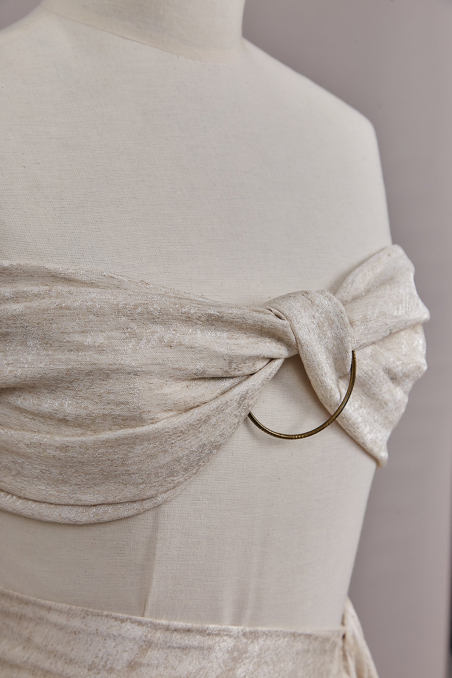 S0602 CHAMPAGNE - TEJIDO DE TENCEL Y LINO