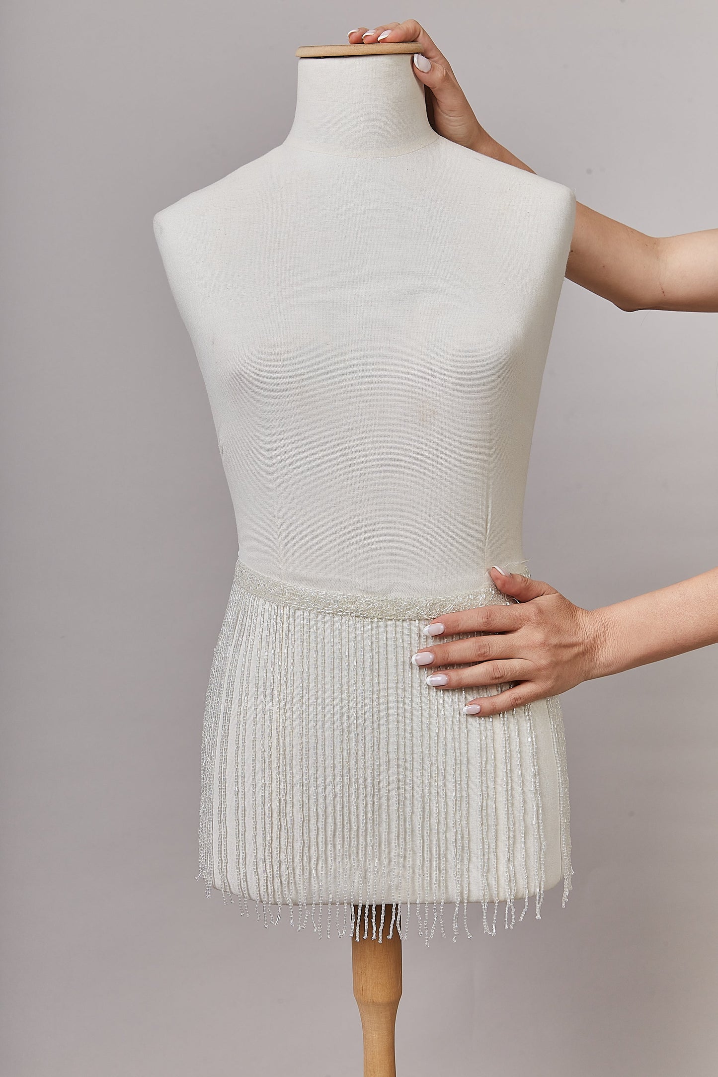 S0647 FLECO CON MOSTACILLAS OFF WHITE